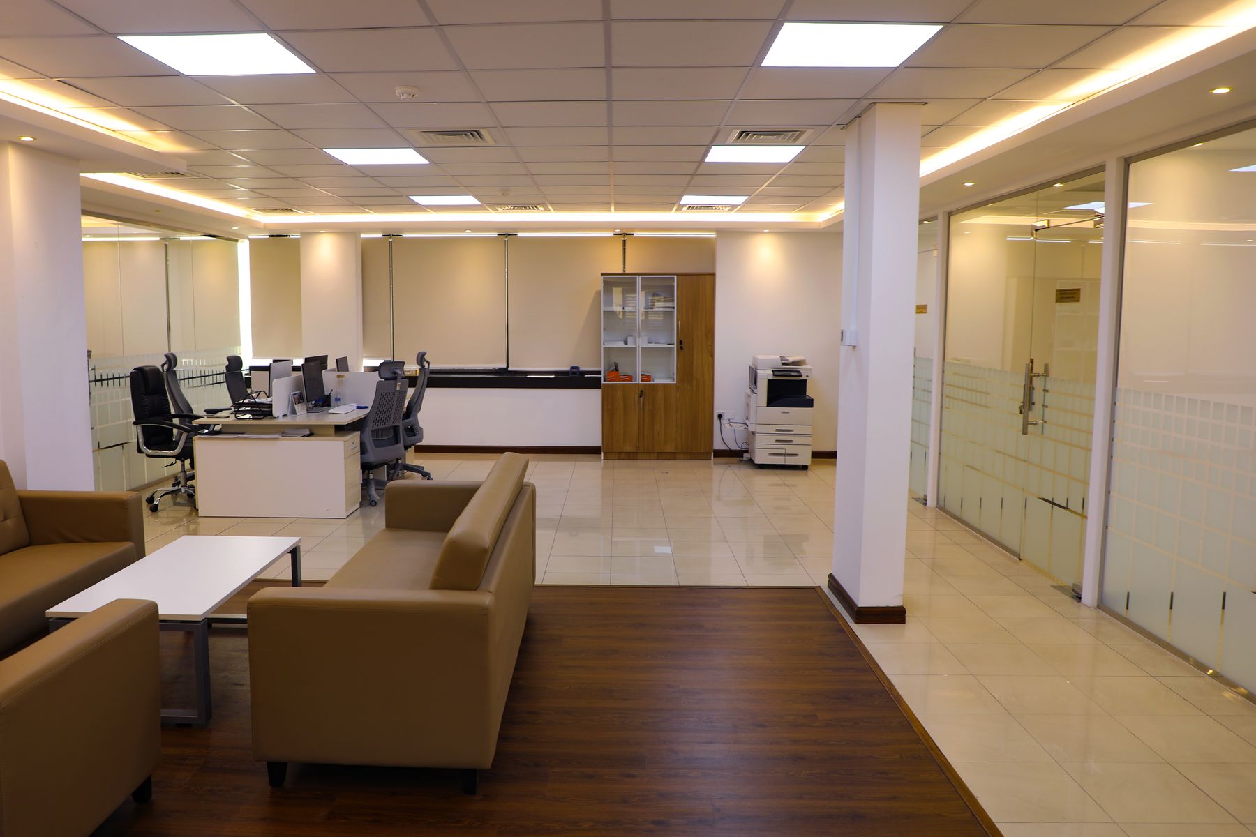 Front office lounge area
